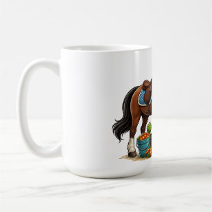 Caneca De Café Camiseta de desenho animado de jovem feliz com um