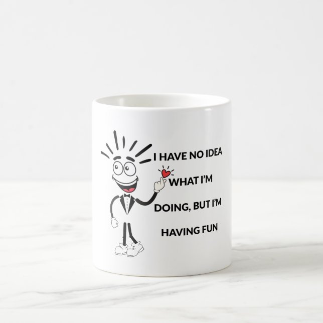Caneca De Café Camiseta de desenho animado engraçado (Centro)