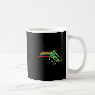 Caneca De Café Camiseta de Esqui Estilo Retro Neve Camisa de Esqu