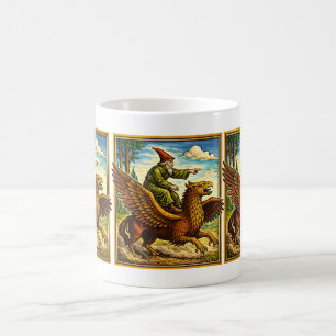 Caneca De Café Camiseta de Fantasia Retro Medieval Cavaleiro de C
