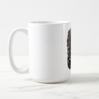Caneca De Café Camiseta de Fonte Barroca Dourada, Premium