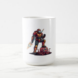 Caneca De Café Camiseta de Guerreiro de Ficção Científica
