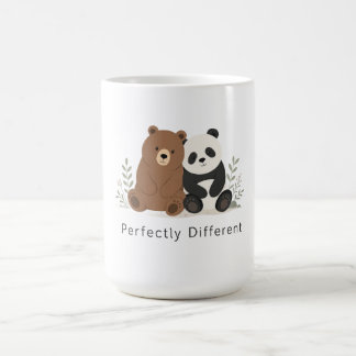 Caneca De Café Camiseta de Inclusão da Neurodiversidade do Urso &
