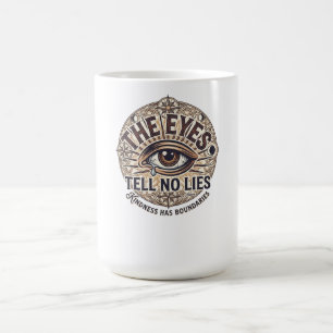 Caneca De Café Camiseta de Manga Longa The Eyes Tell No Lies