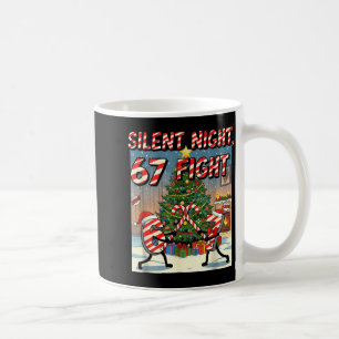 Caneca De Café Camiseta de Natal de desenho animado Silent Night 