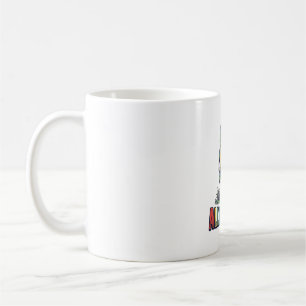 Caneca De Café Camiseta de óculos de sol de dinossauro retrô Ally