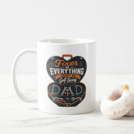 Caneca De Café Camiseta de Pai Divertido de Golfe – Consertador d
