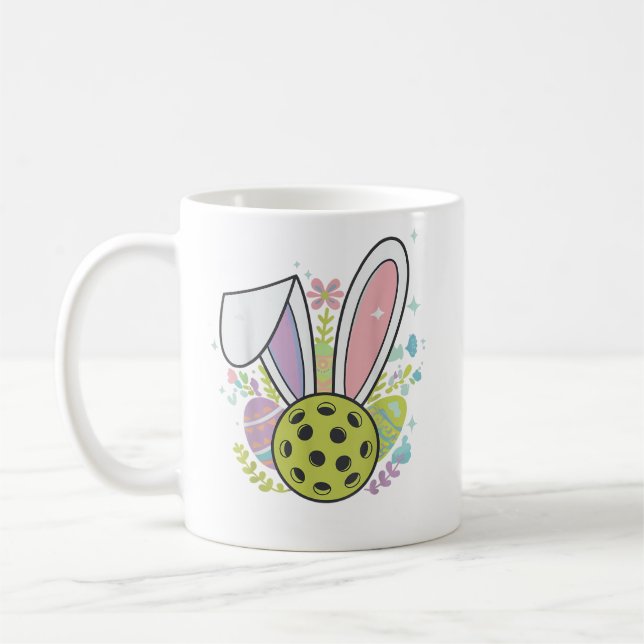 Caneca De Café Camiseta de Páscoa de Pickleball (Esquerda)