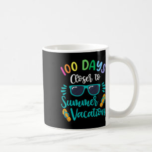 Caneca De Café Camiseta De Professor 100 Dias De Escola