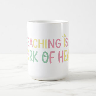 Caneca De Café Camiseta de Professor - Ensinar é uma Questão de C