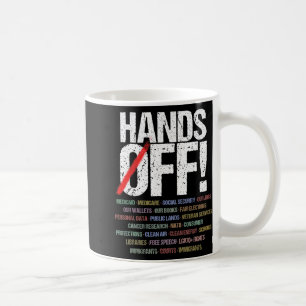 Caneca De Café Camiseta de protesto em mãos1.png