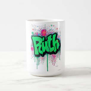 Caneca De Café Camiseta de Streetwear Neon Graffiti