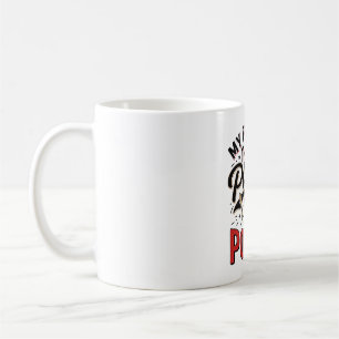 Caneca De Café Camiseta Desenho de Gravura Vintage T-Ball Poppy_1