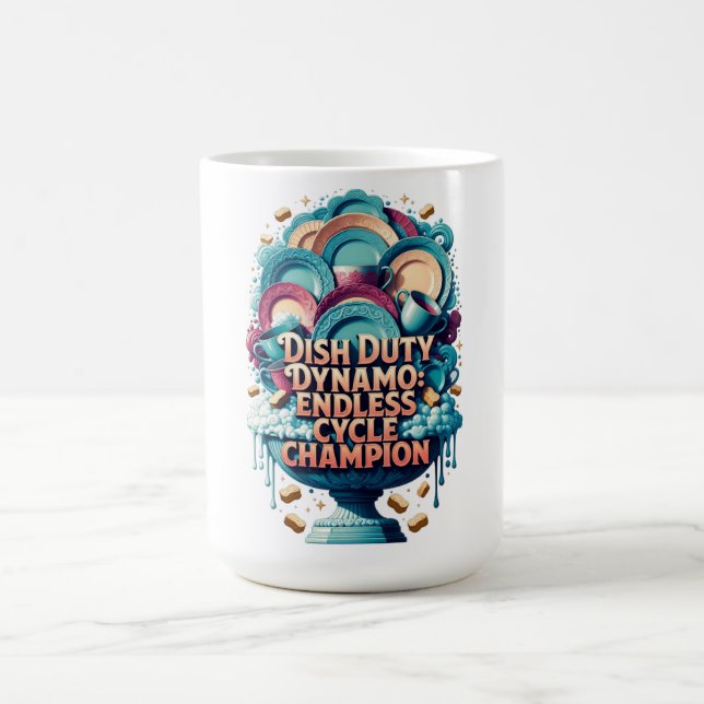 Caneca De Café Camiseta Dish Duty Dynamo, Campeã do Ciclo Infinit (Centro)