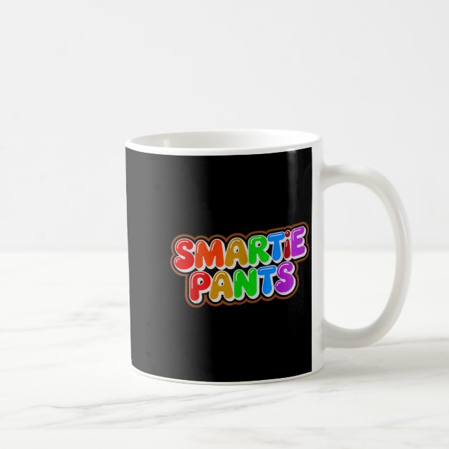 Caneca De Café Camiseta Divertida Calças Inteligentes Esquadrão I (Direita)