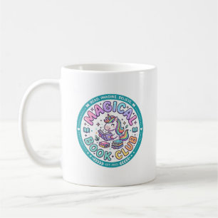 Caneca De Café Camiseta Divertida Clube do Livro Mágico Unicórnio
