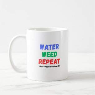 Caneca De Café Camiseta Divertida de Jardim de Repetir Erva Danin