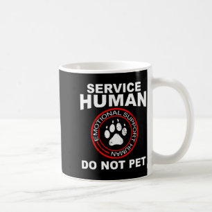 Caneca De Café Camiseta Divertida Serviço Humano Dono de Cachorro