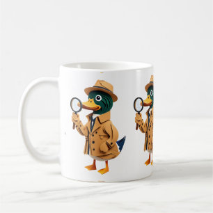 Caneca De Café Camiseta do Detetive Mallard Duck