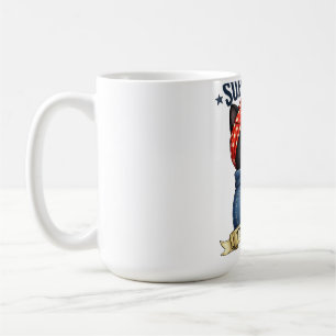Caneca De Café Camiseta do Dia das Mães Super Mamãe Gata Preta