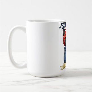 Caneca De Café Camiseta do Dia das Mães Super Mamãe Gata Preta