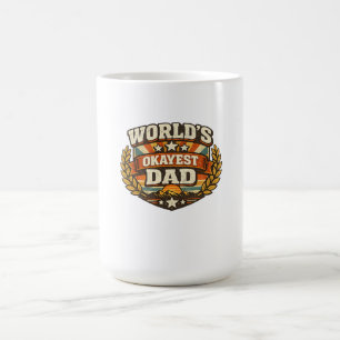 Caneca De Café Camiseta do Papai Mais ou Menos do Mundo