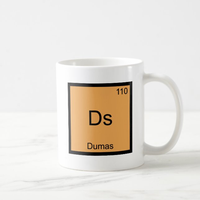 Caneca De Café Camiseta Ds - Símbolo do Elemento Químico Divertid (Direita)