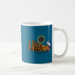 Caneca De Café camiseta eclipse anelar da ilha de páscoa