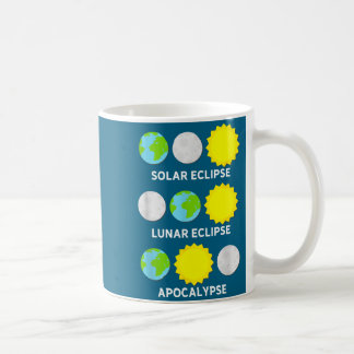 Caneca De Café Camiseta Eclipse Solar Eclipse Lunar Apocalipse