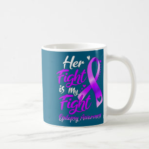 Caneca De Café Camiseta Ela Luta Luta Conscientização Epilepsia