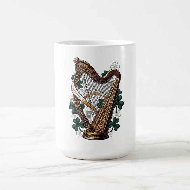 Caneca De Café Camiseta Emerald Harp Shenanigans  (Centro)