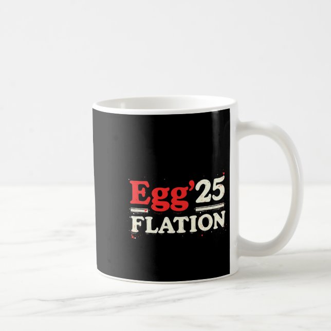 Caneca De Café Camiseta engraçada da Páscoa Egg Flation 25 Econom (Direita)