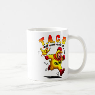 Caneca De Café Camiseta engraçada da piada do taco de Trump Anti