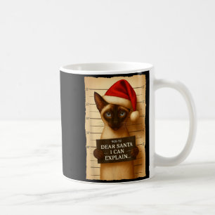 Caneca De Café Camiseta engraçada de Natal de Gato - Boné de Papa