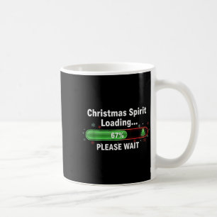Caneca De Café Camiseta engraçada de Natal Srti carregando 67 por