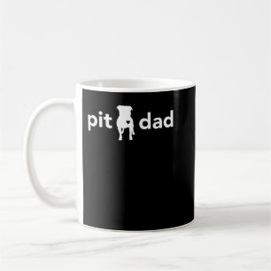 Caneca De Café Camiseta Engraçada De Pai Pitbull Para Tambores De
