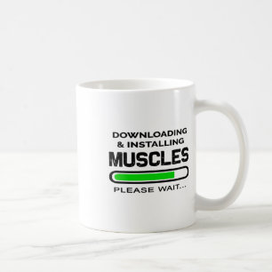 Caneca De Café Camiseta engraçada de treino de ginásio baixando e
