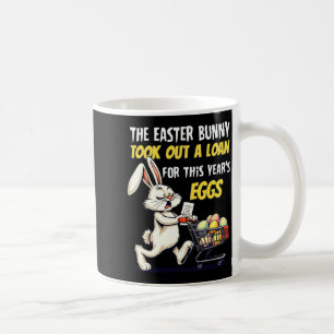 Caneca De Café Camiseta engraçada do coelho da Páscoa
