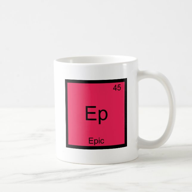 Caneca De Café Camiseta Ep - Símbolo de Elemento Químico Divertid (Direita)