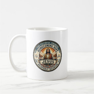 Caneca De Café Camiseta Esposa Militar de Jesus Esperando Marido 