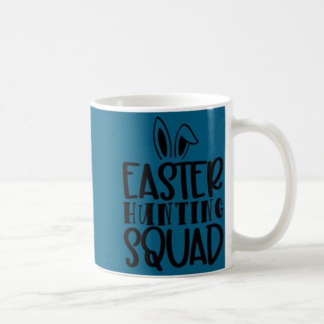 Caneca De Café camiseta esquadrão de caça de páscoa  (Direita)