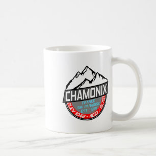 Caneca De Café Camiseta Esqui Chamonix Mont Blanc França Para Esq