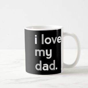 Caneca De Café Camiseta Eu Amo Meu Pai Para Meninos Pai Dia dos P