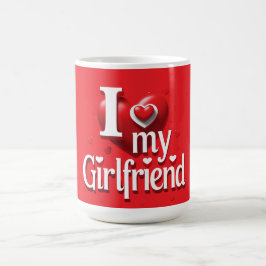 Caneca De Café Camiseta Eu Amo Minha Namorada ❤️