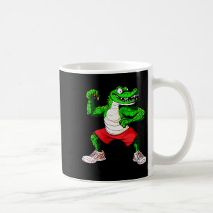 Caneca De Café Camiseta Feminina Fitness Crocodilo Decote V