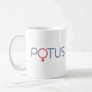 Caneca De Café Camiseta feminina POTUS Senhora Presidente