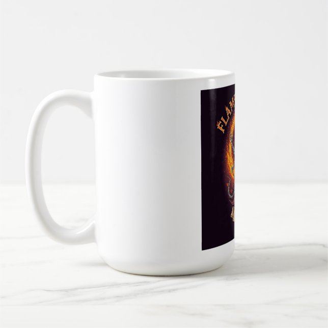 Caneca De Café Camiseta Flame Chanter Fantasia Gótica (Esquerda)