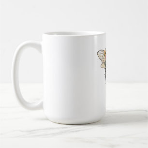 Caneca De Café Camiseta Floral Abelha Flor Silvestre