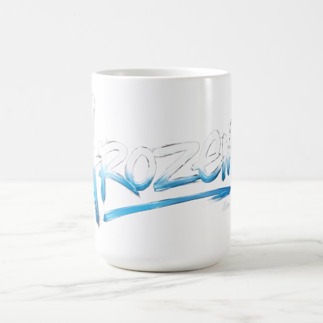 Caneca De Café Camiseta Frozen Text (Centro)