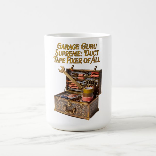 Caneca De Café Camiseta Garage Guru Supremo (Centro)